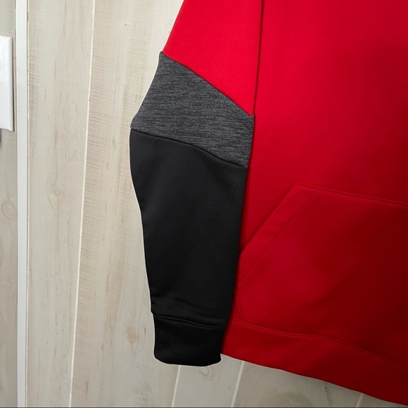 NWT DSG Men’s Everyday Performance Fleece 1/2 Zip Hoodie Pullover Red Size S - Picture 7 of 10